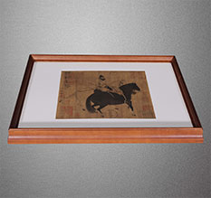 兴隆台书画装裱配框服务案例